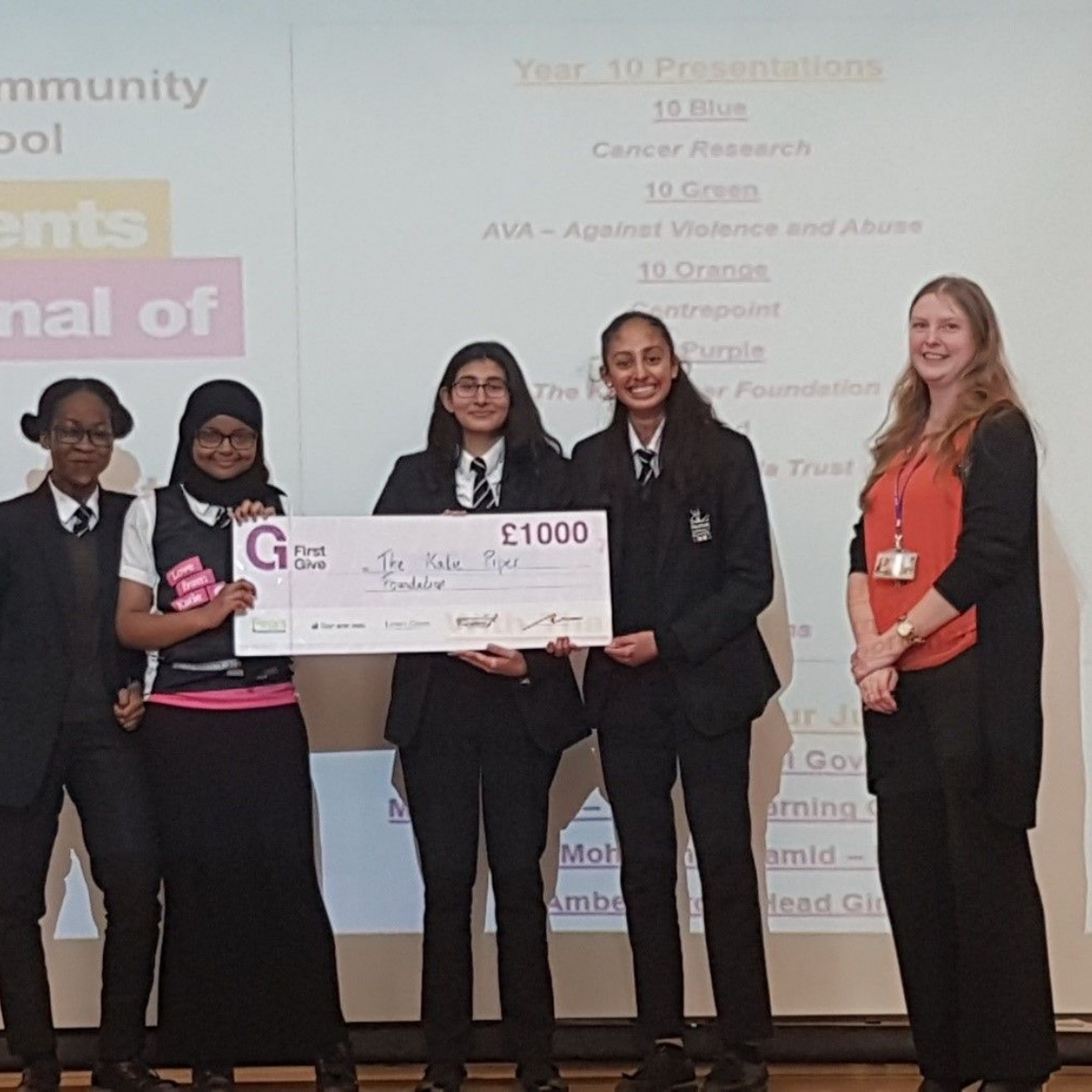 Heston Community School - Year 10 PSHE - ‘First Give’ Project